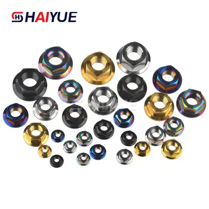 Lightweight Titanium Sprocket Nuts for Performance
